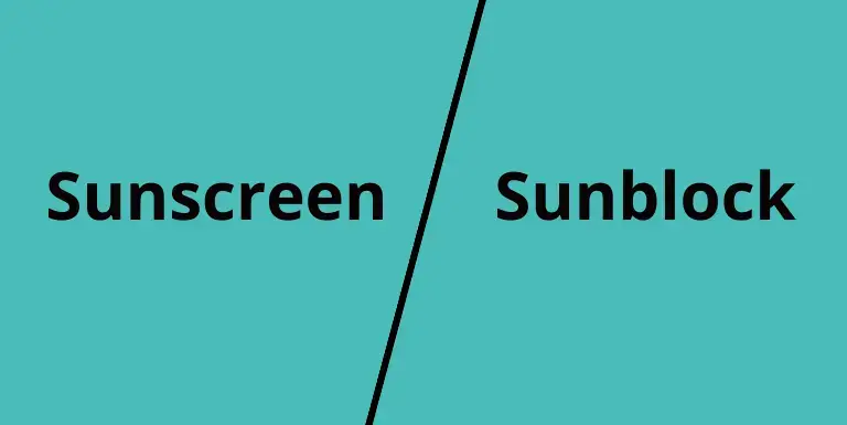 Difference between Sunscreen and Sunblock