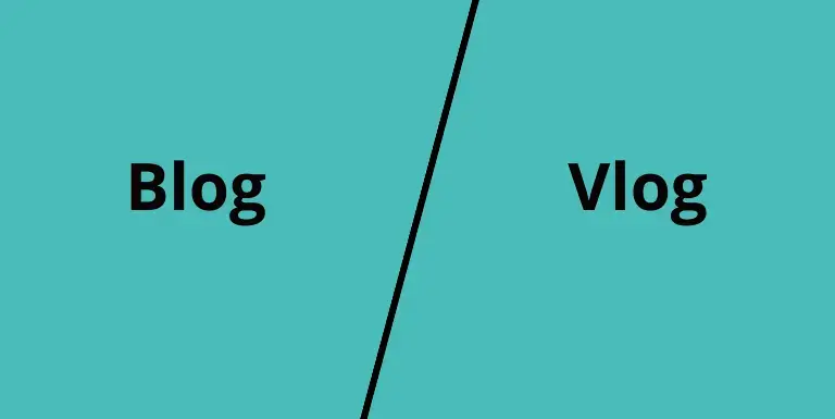 difference between blog and vlog