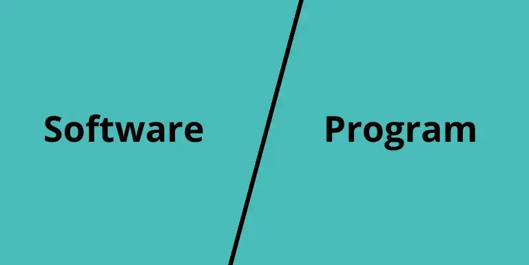difference between software and program
