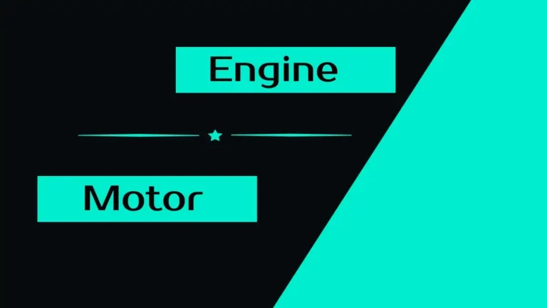 difference between an engine and a motor